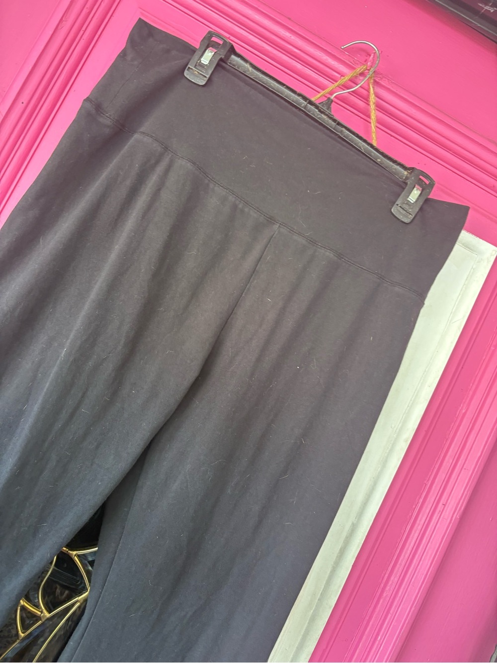 aerie Extra High-Waisted Super-Flare Pants - Black - Picture 6 of 9